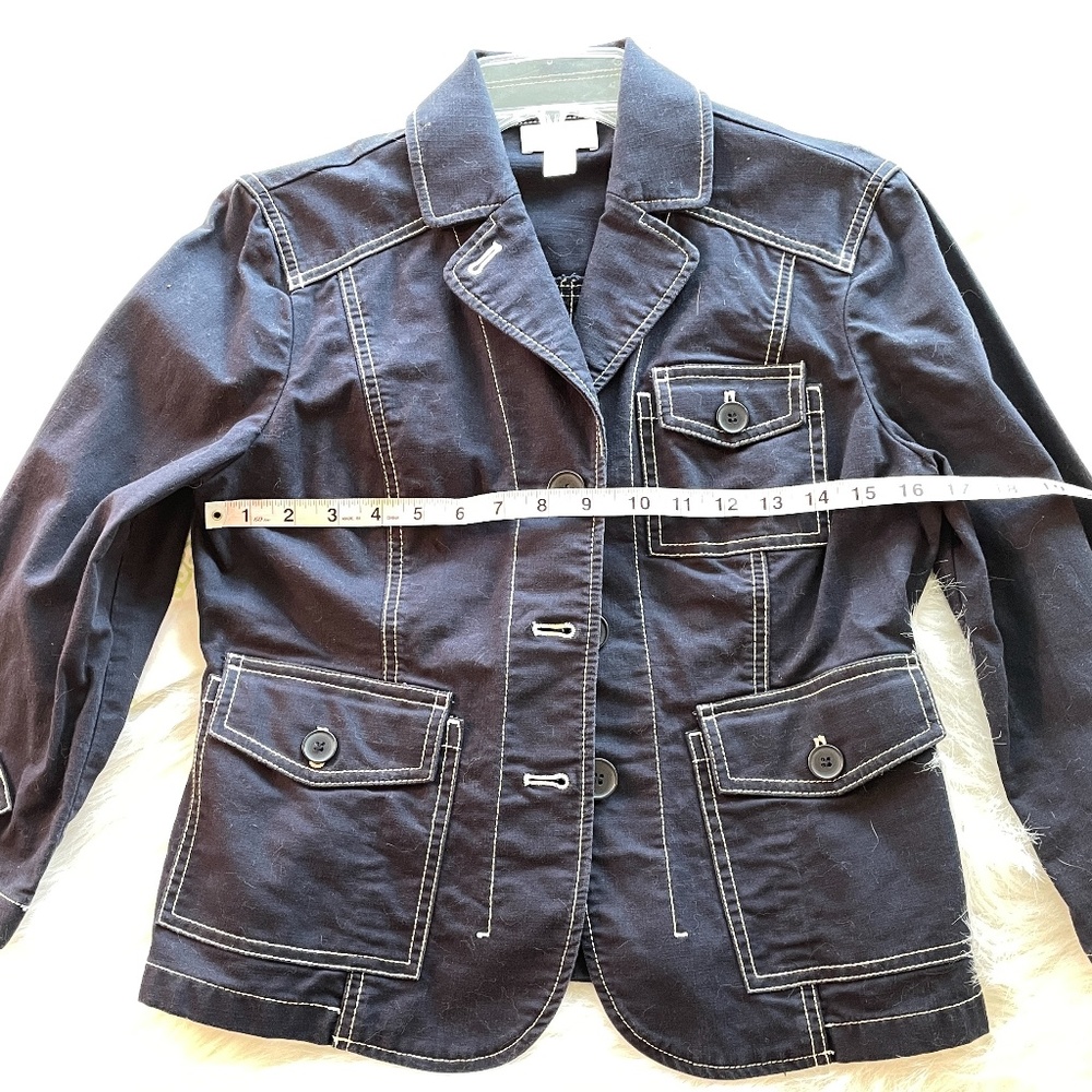 LOFT Sport blazer Jacket. Navy blue. Sz 4.